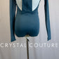 *New* Slate Blue Mesh Long Sleeve Leotard
