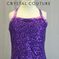 Purple Criss-Cross Sequin Dress