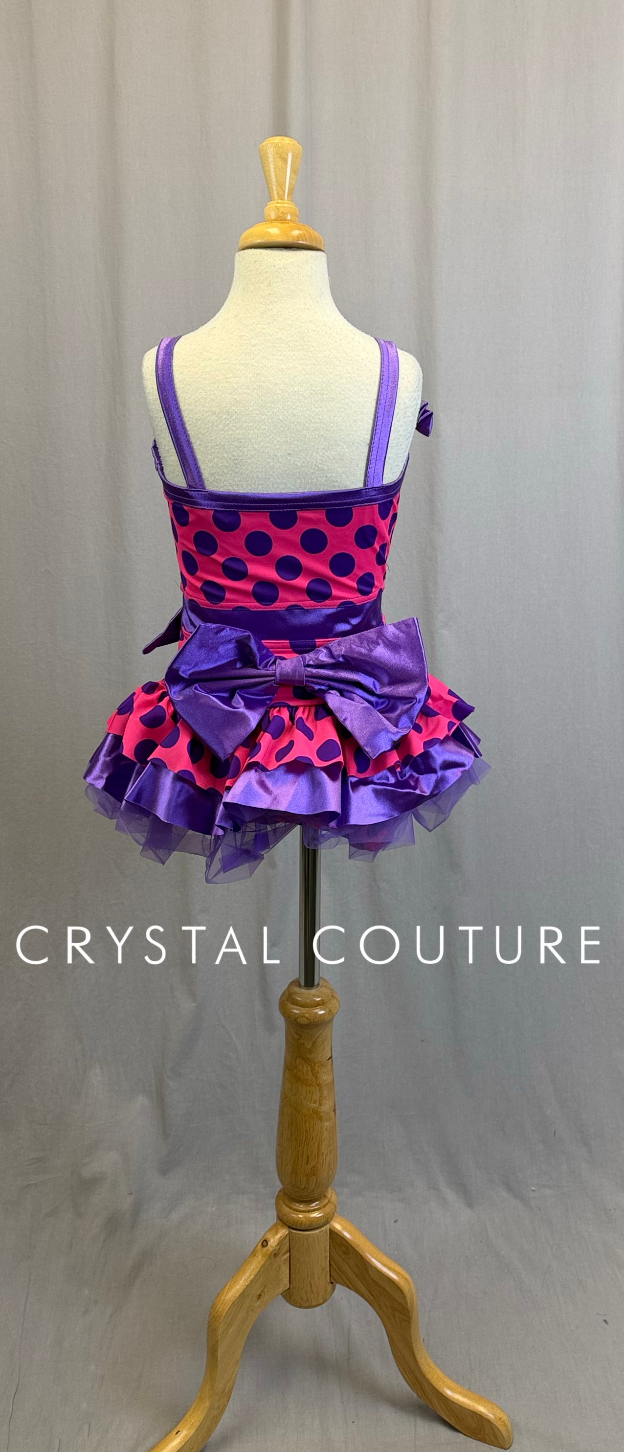 *Brand New* Pink and Purple Polka-Dot Tutu Dress