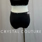 Black Bra Top and Brief Two-Piece Set - Rhinestones - Accessories
