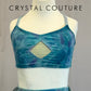 *Custom* Hand-Painted Blue and Green Two-Piece Set