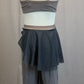 *Custom* Gray Mesh Crop Top and Layered Pant Two-Piece Set