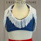 Cowboy Inspired Two-Piece Set - Rhinestones