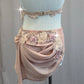*Custom* Dusty Pink Chiffon and Lace Crop Top and Skirt Two-Piece Set