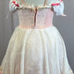 Pink and White Lace Off The Shoulder Romantic Ballet Dress with Faux Corset