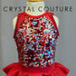 Red and Silver Sequin Dress