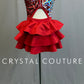 Red and Silver Sequin Dress