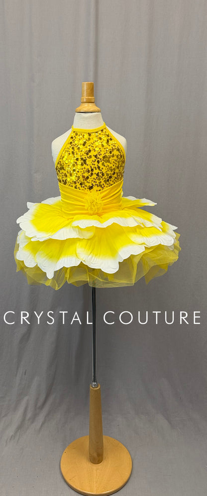 Yellow Tulip Tutu Dress