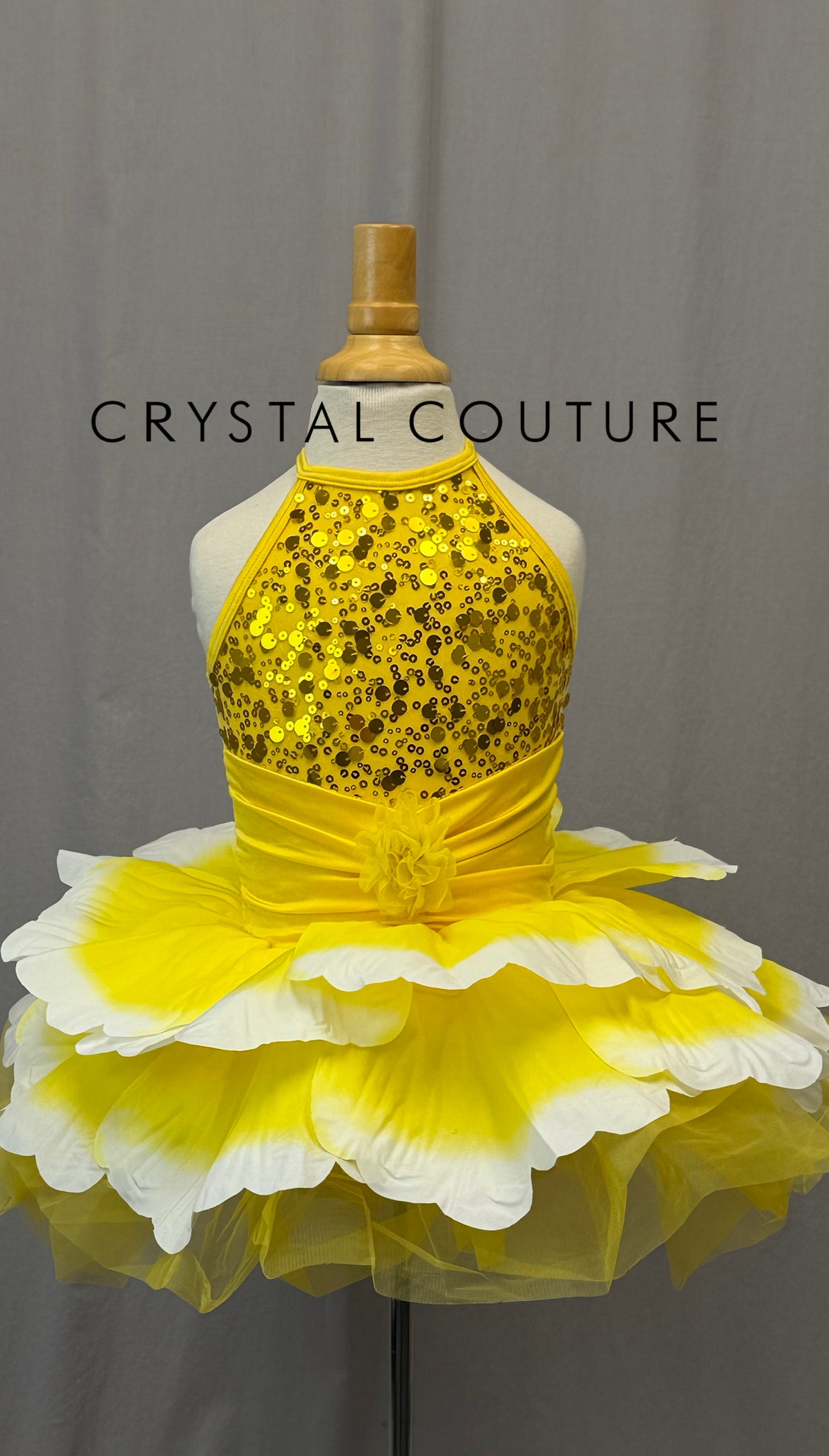 Yellow Tulip Tutu Dress