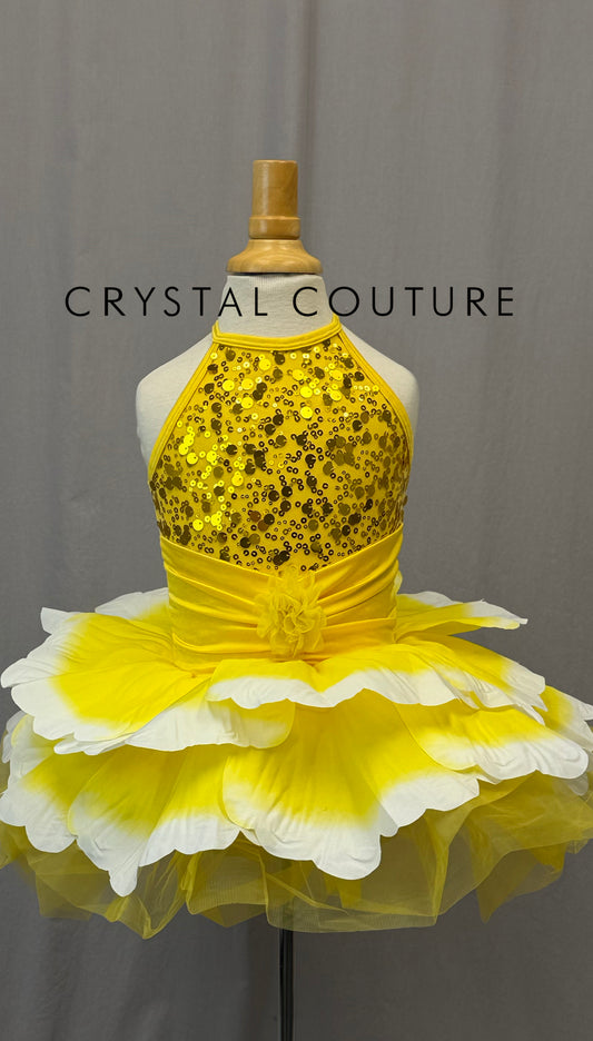 Yellow Tulip Tutu Dress