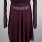 *Custom* Burgundy Mesh Long Sleeve and Pants
