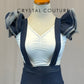 White and Denim Leotard and Pant Set