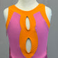 Pink and Orange Leotard with Fringe Skirt