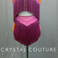 Pink and Orange Leotard with Fringe Skirt