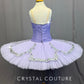 *Custom* Lavender Pancake Tutu with Silver Appliques - Rhinestones
