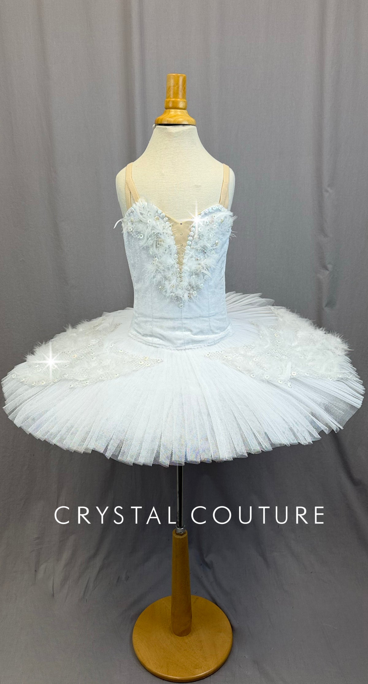 *Custom* White Swan Lake Tutu with Feather Wings - Accessories