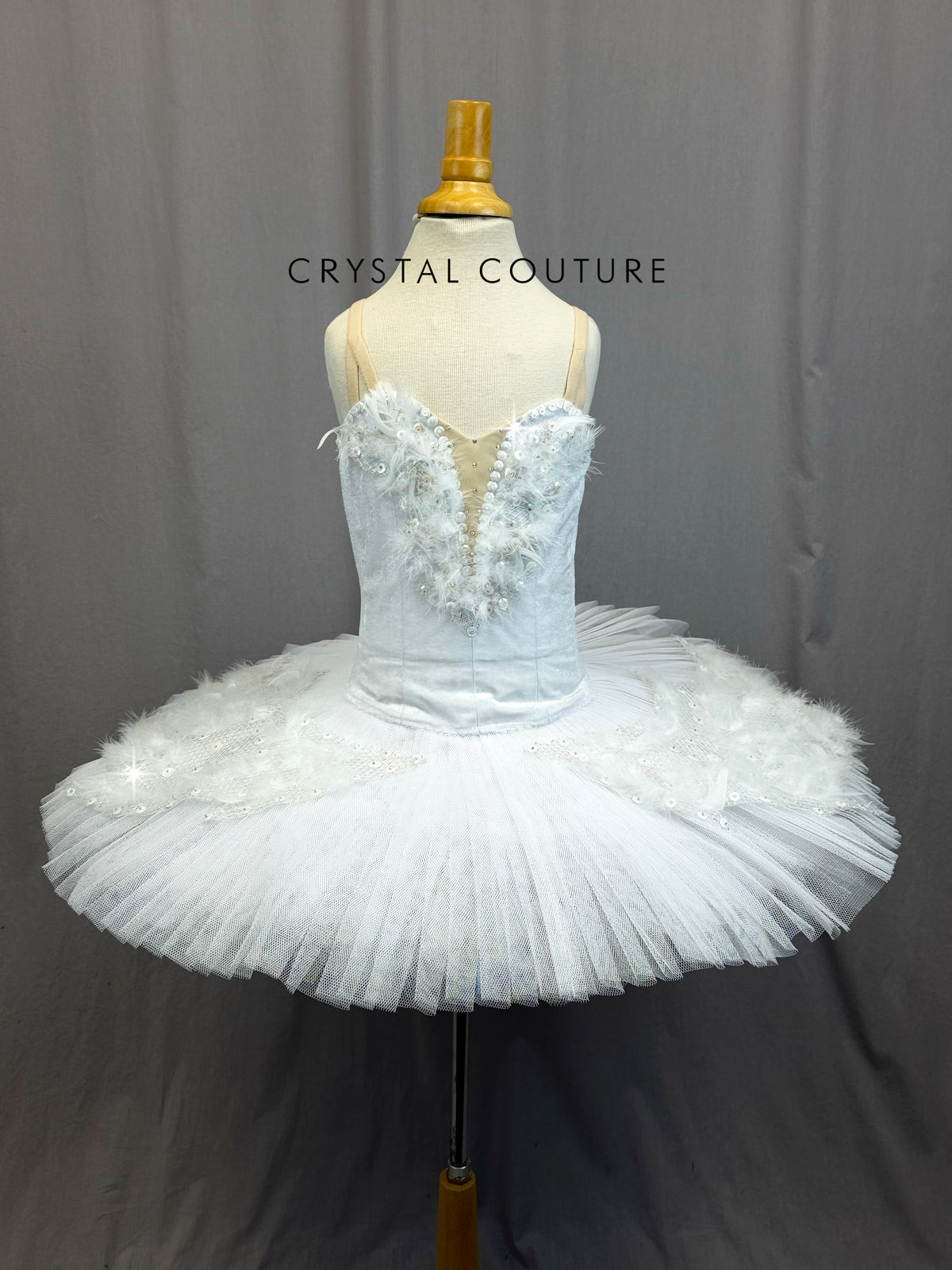 *Custom* White Swan Lake Tutu with Feather Wings - Accessories
