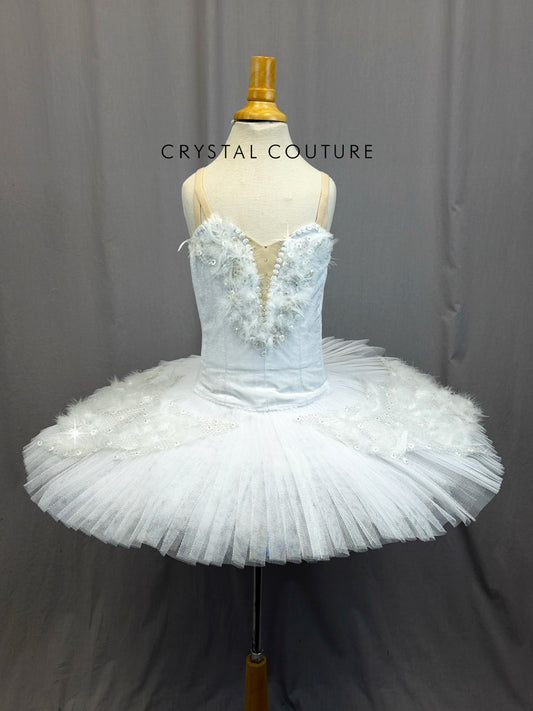 *Custom* White Swan Lake Tutu with Feather Wings - Accessories
