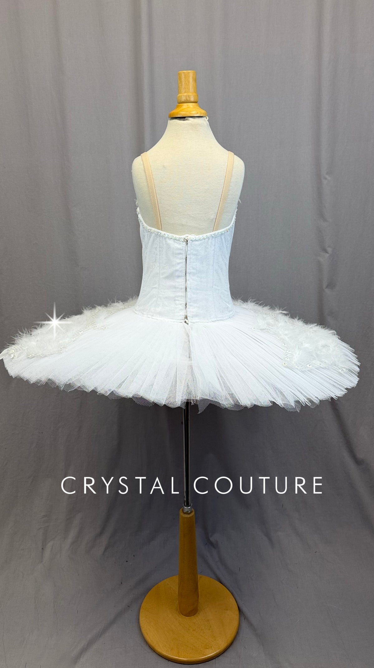 *Custom* White Swan Lake Tutu with Feather Wings - Accessories