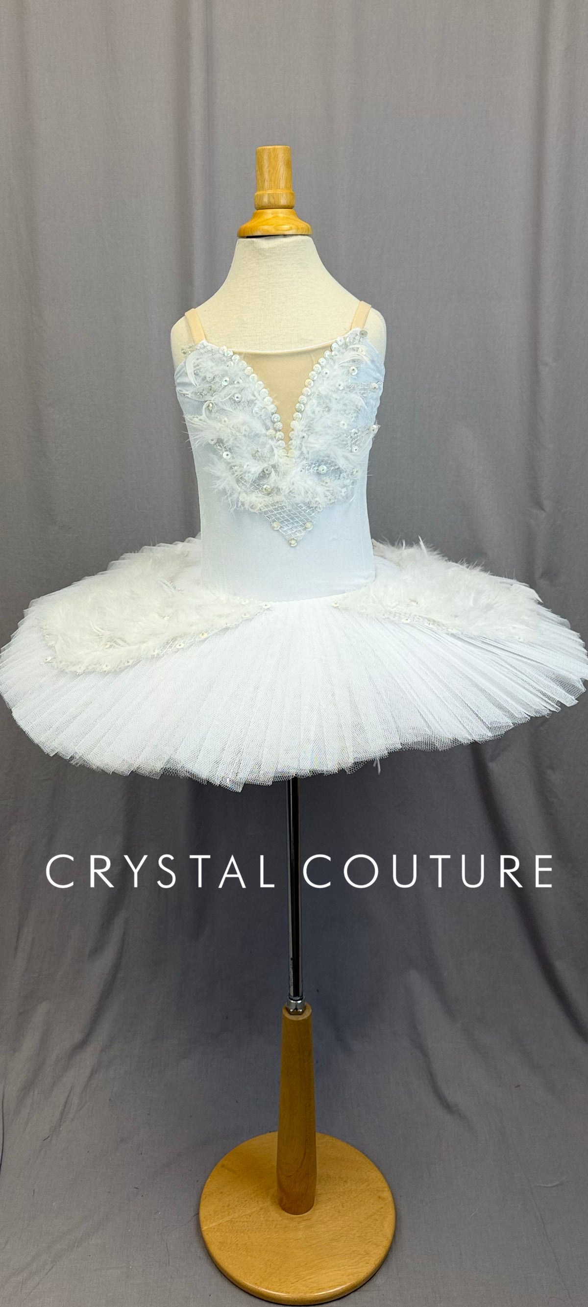 *Custom* White Swan Lake Tutu with Feather Wings - Accessories
