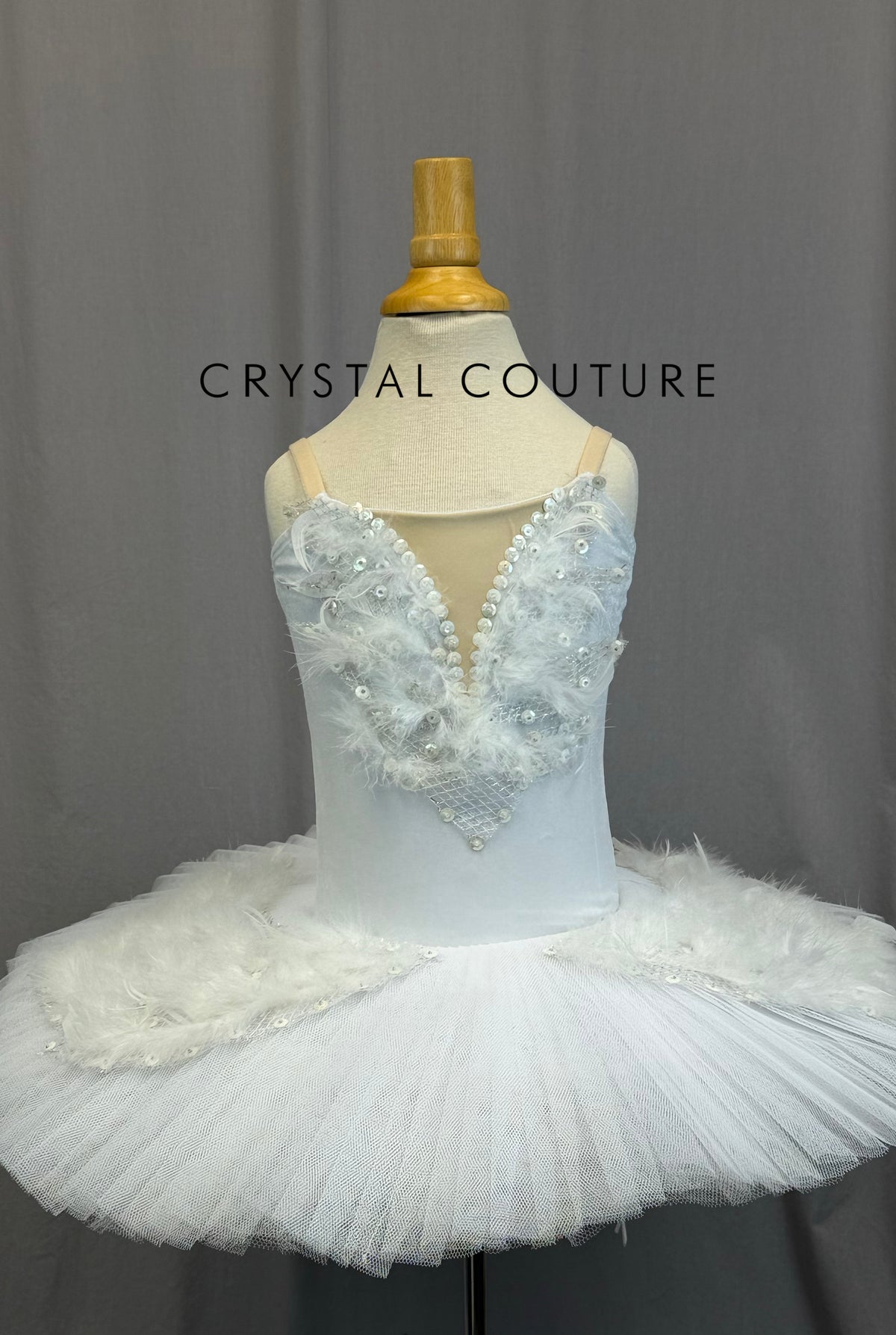 *Custom* White Swan Lake Tutu with Feather Wings - Accessories