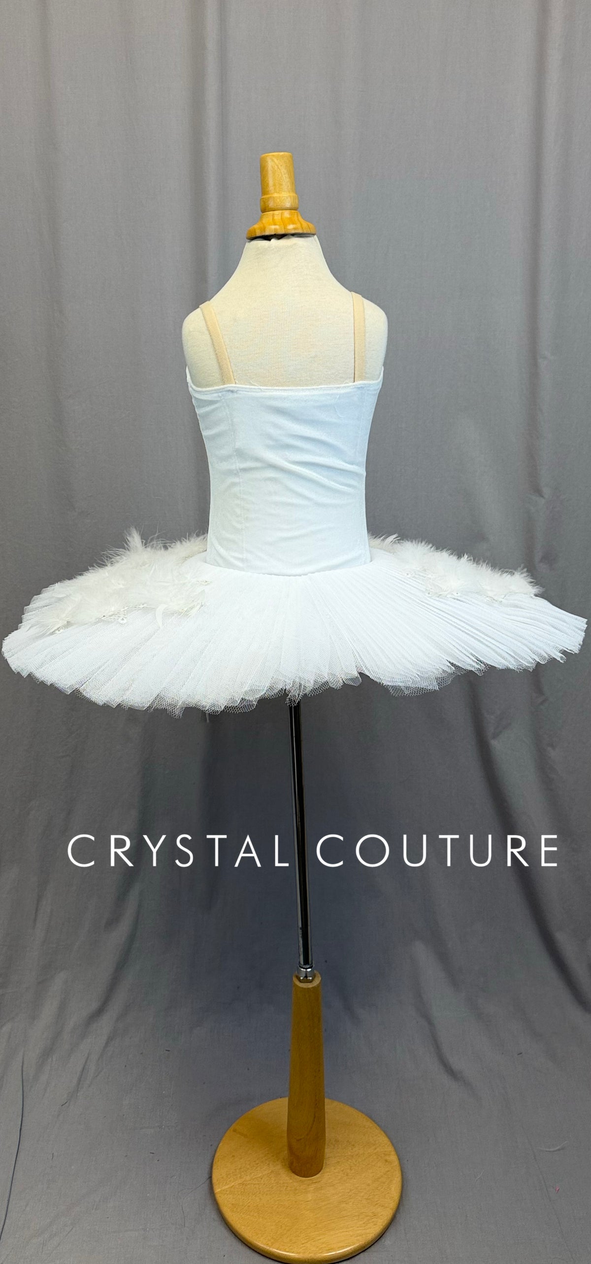 *Custom* White Swan Lake Tutu with Feather Wings - Accessories