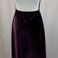 *Custom* Dark Plum Velvet Cap Sleeve Dress