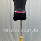 Hot Pink/Black Cut Out Leo - Swarovski Rhinestones