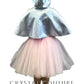 Light Pink Princess Bodice Tutu with Baby Blue Hooded Cloak - Rhinestones