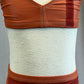 Custom Rust and Brick Red Connected Two Piece - Rhinestones