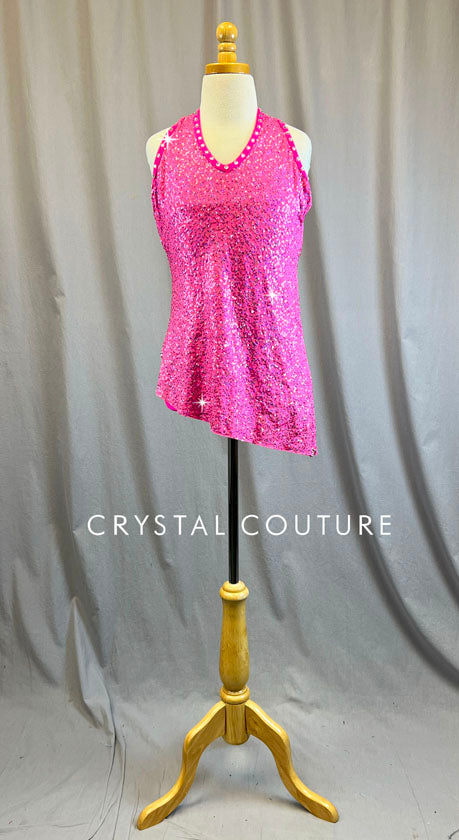 Pink Zsa Zsa Halter Dress - Swarovski Rhinestones