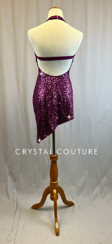 Custom Purple Zsa Zsa Halter Dress