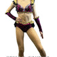 Gorgeous Custom Black, Pink & Gold 2 Piece - Swarovski Rhinestones
