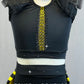 Bumble Bee Inspired Two piece with detachable Yellow and Black Tulle Skirt - Rhinestones