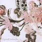 Vintage Pink/Graphite Floral Embroidered Applique