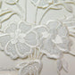 Ivory/White Floral Vine Embroidered Applique