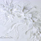 White Floral/Vine 3D Embroidered Applique