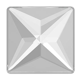 Swarovski Jewel Cut Square Flatback #2404 - Crystal - 14mm