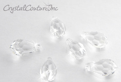 Swarovski Drop Pendant #6000 - Crystal - 11 x 5.5mm - 12 pieces per bag