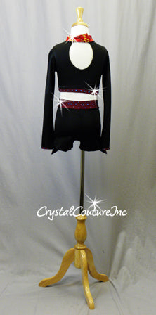 Black and Red Harry Potter Gryffindor 2pc - Rhinestones