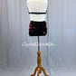 Custom Black and Red Halter 2pc with High Waisted Briefs