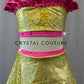 Custom Pink Lemonade Two Piece with Ruffles & Lemon Patches - Rhinestones