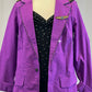 Purple Pilot Blazer with Black Leotard - Rhinestones