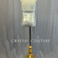 Custom Gold and Silver Two Piece Ruched Slit Front Top