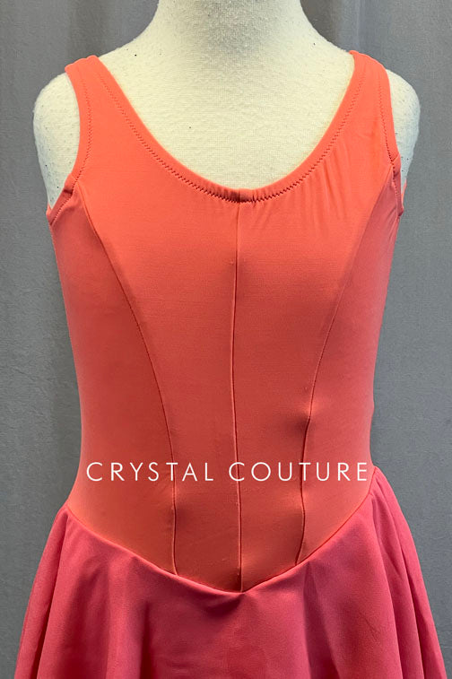 Custom Orange & Pink Princess Bodice Ballet Dress