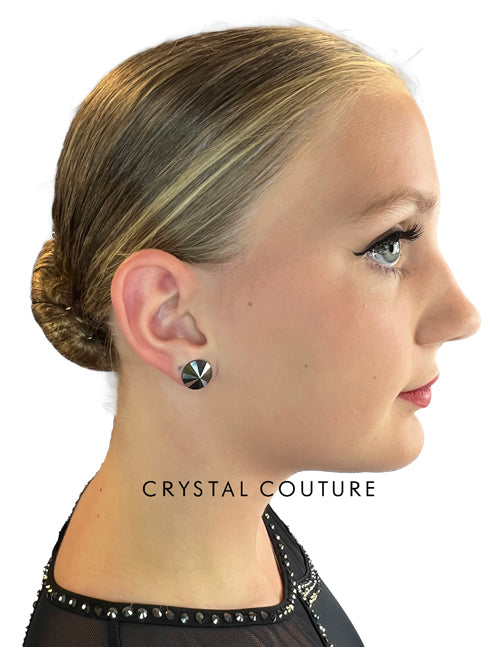 15mm Rivoli Post Earrings made with European Crystal