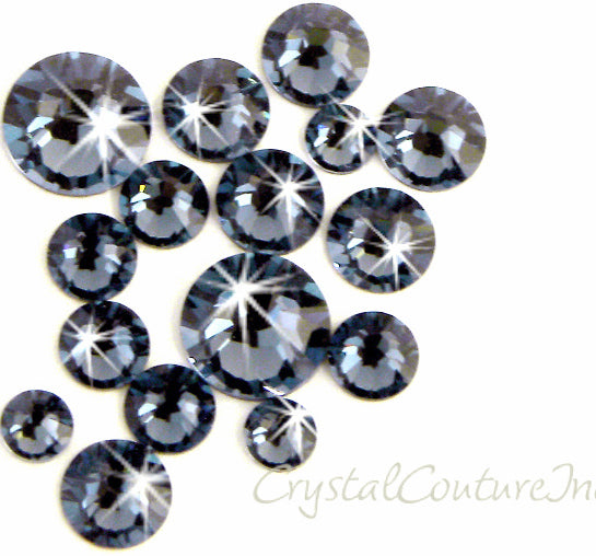 Swarovski 2058 Rhinestone Denim Blue Tube