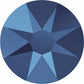 Swarovski 2088 Rhinestone Metallic Blue Tube
