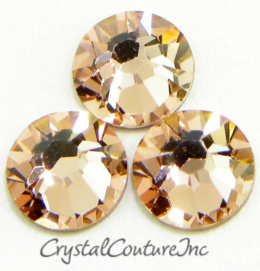 Swarovski 2058 Rhinestone Vintage Rose Tube