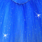 Royal Blue Woven Corset and Soft Romantic Tutu - Swarovski Rhinestones